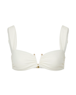 Biały top od bikini Victoire - Image #3