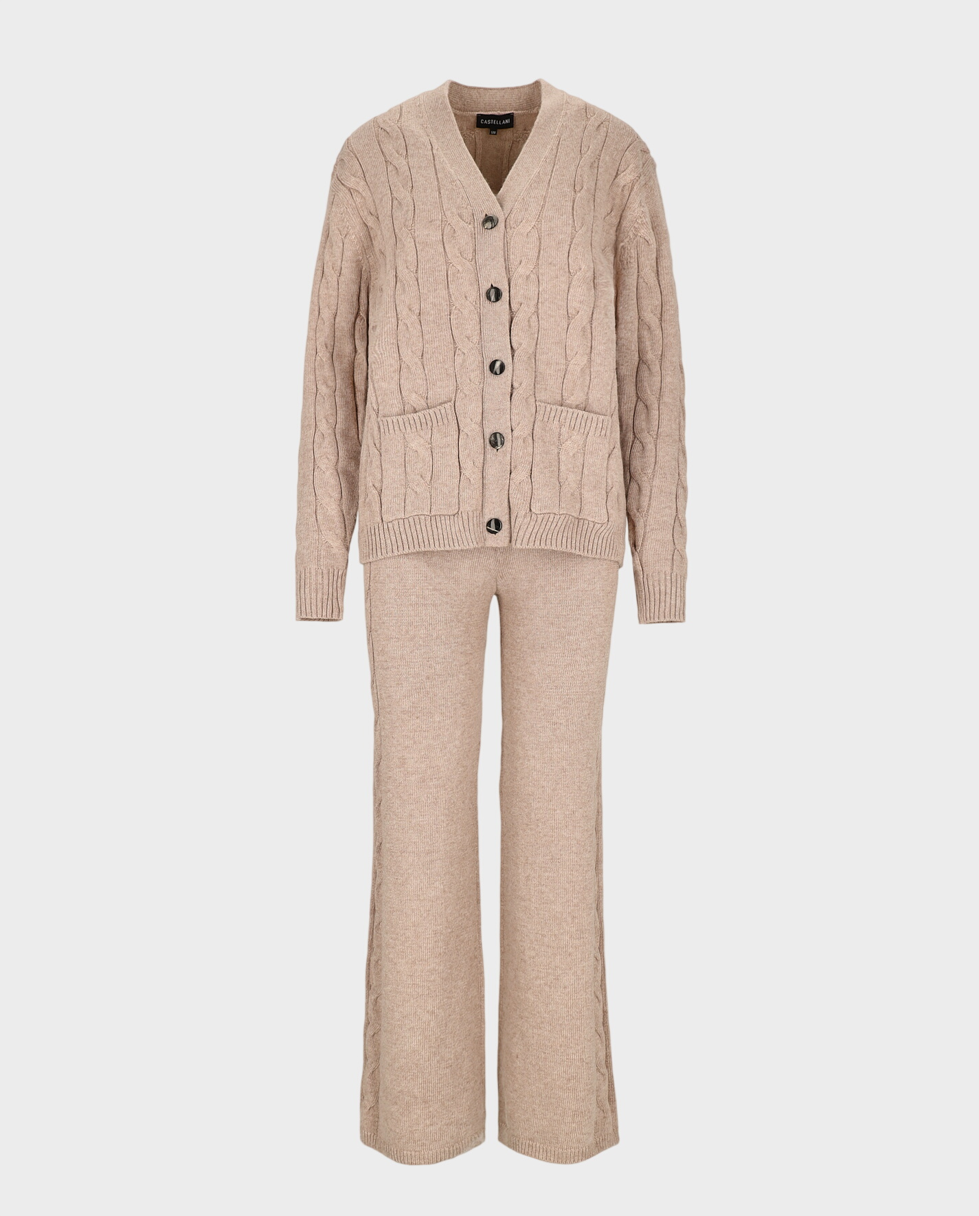 Beżowy komplet z kaszmiru i wełny Arezzo - Image #0