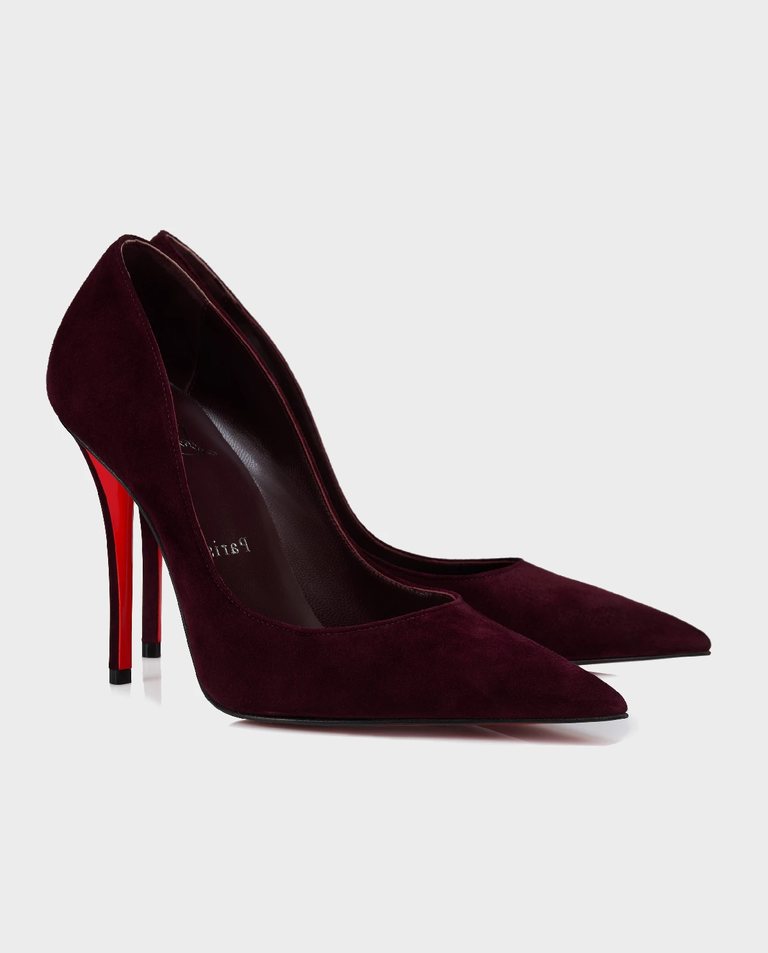 Bordowe szpilki Miss Z 100 - Image #2