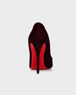 Bordowe szpilki Miss Z 100 - Image #3