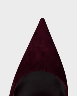Bordowe szpilki Miss Z 100 - Image #4