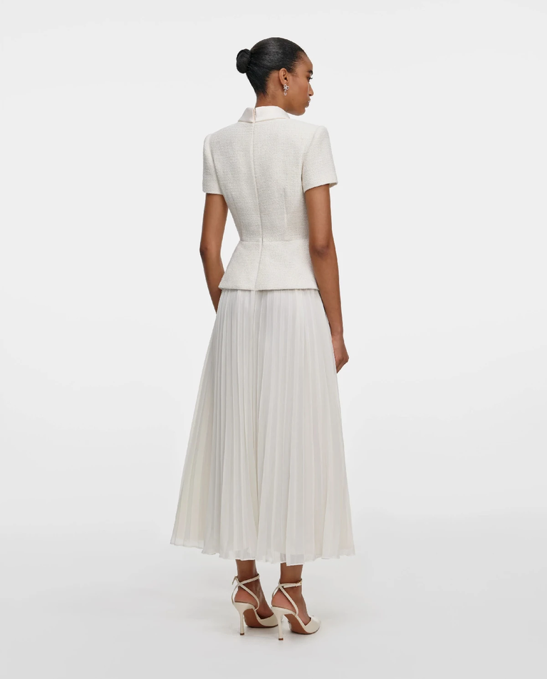 Kremowa sukienka midi - Image #2