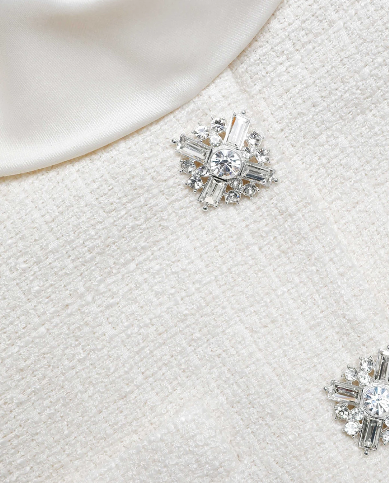 Kremowa sukienka midi - Image #4