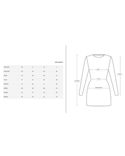 Niebieska dzianinowa sukienka min - Image #5