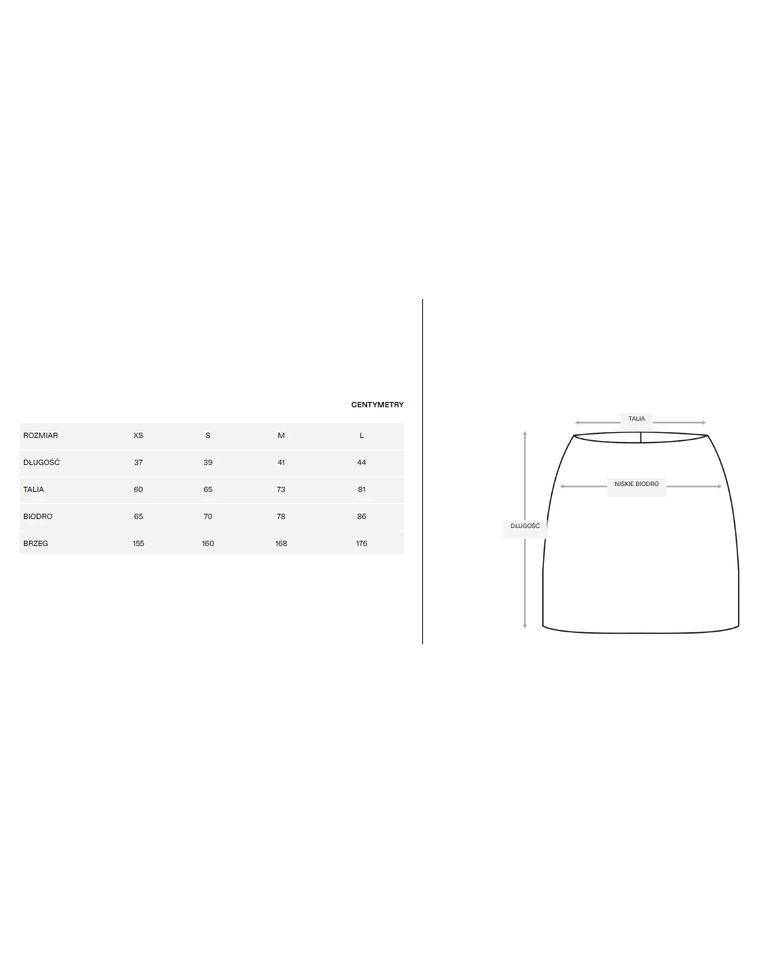 Niebieska spódnica mini - Image #4