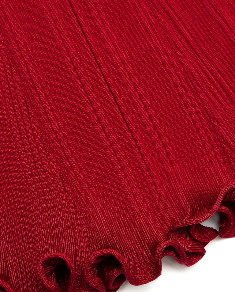 Czerwona spódnica midi - Image #4