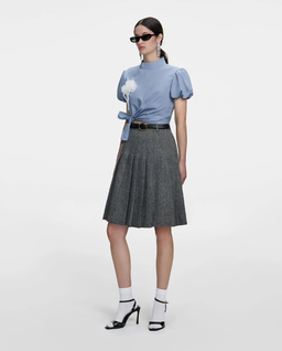 Niebieski bawełniany top - Image #1