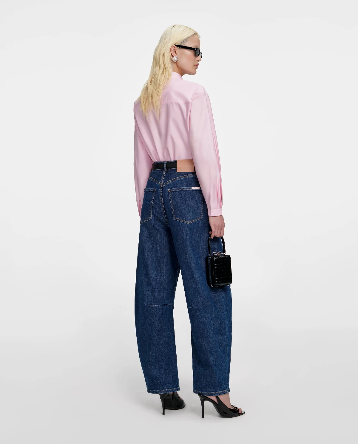 Różowa asymetryczna koszula - Image #2