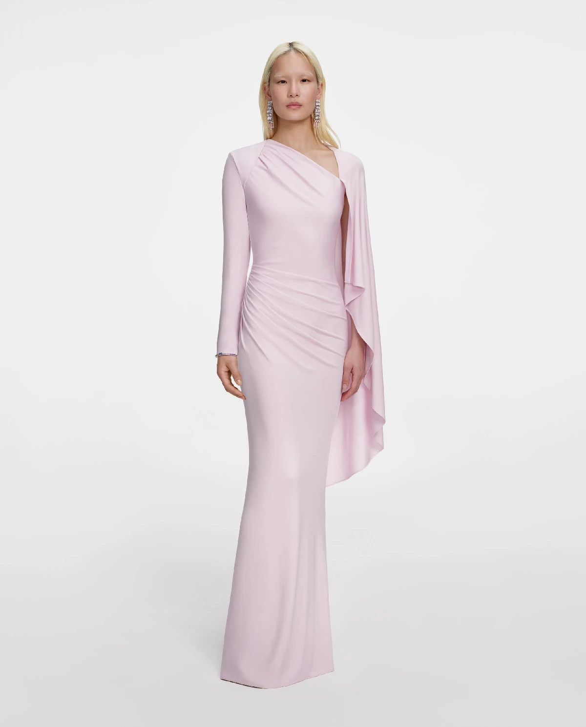 Jasnoróżowa sukienka maxi - Image #0