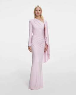 Jasnoróżowa sukienka maxi - Image #0