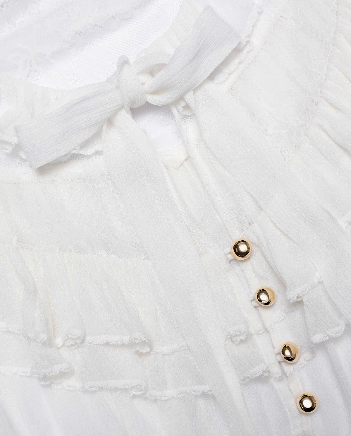 Biała bluzka z koronki - Image #4