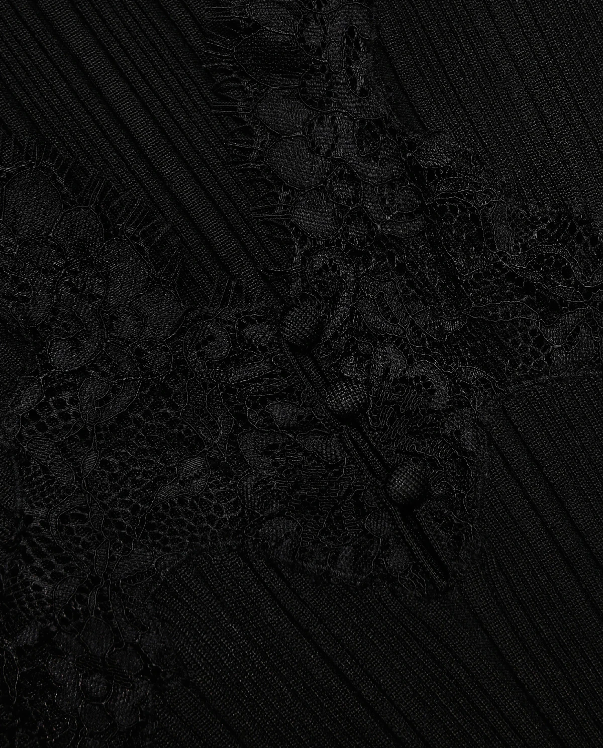Czarny koronkowy top - Image #4