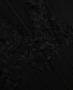 Czarny koronkowy top - Image #4
