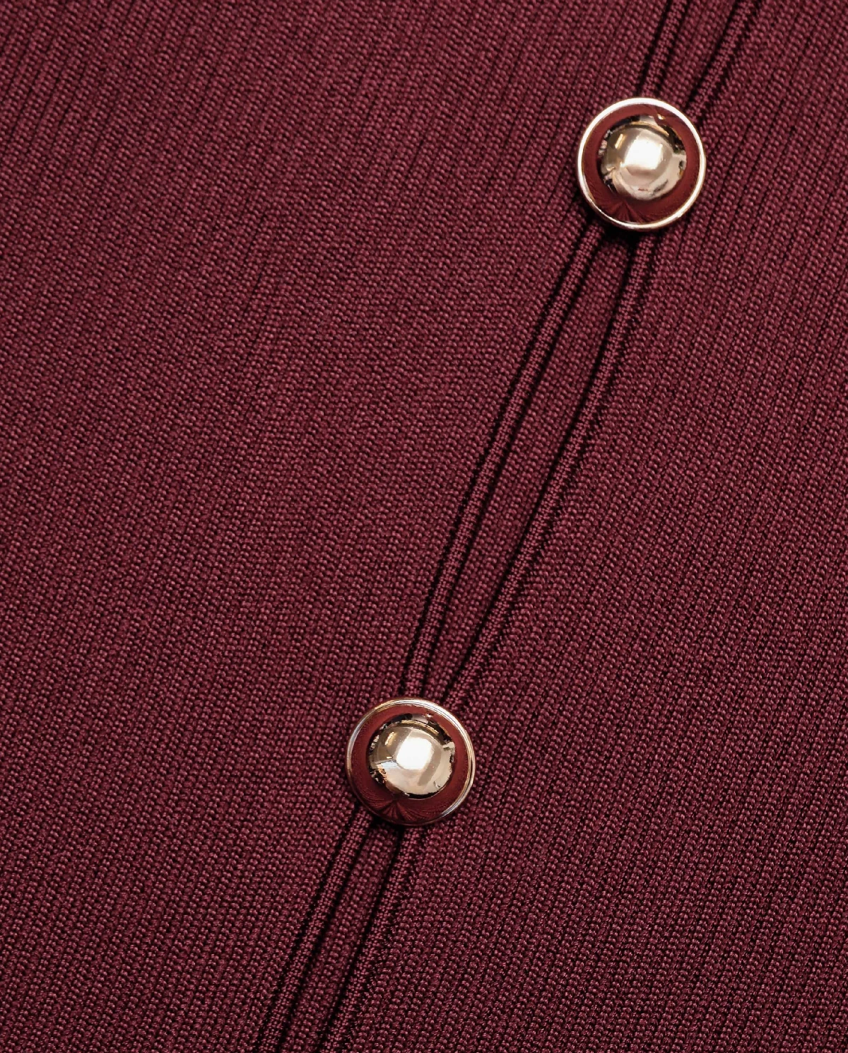 Burgundowy dzianinowy top - Image #4