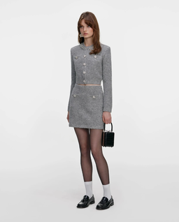 Szary kardigan z kryształkami - Image #1