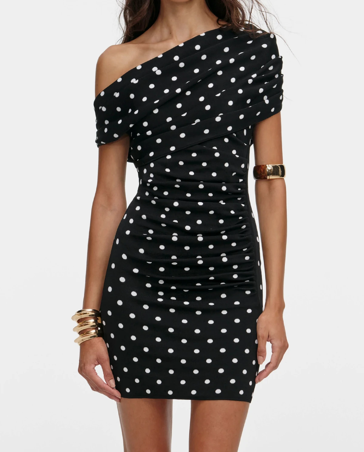 Mini sukienka w groszki - Image #3