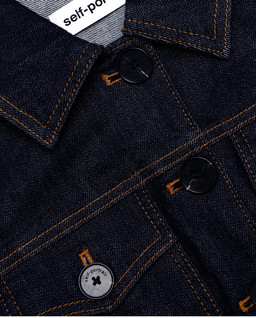 Jeansowa rozkloszowana sukienka mini - Image #4