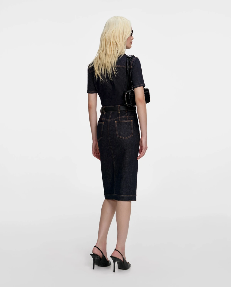 Jeansowa sukienka midi - Image #2