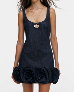 Jeasowa sukienka mini - Image #3