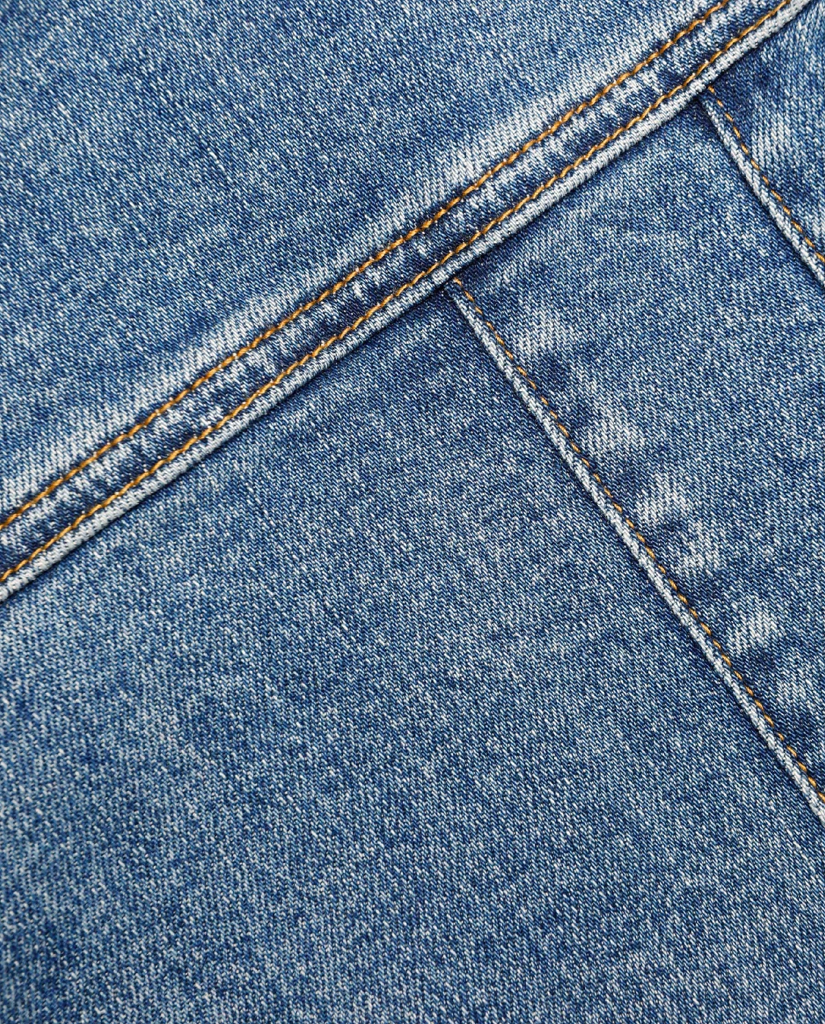 Niebieska jeansowa sukienka mini - Image #4