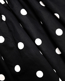 Czarna sukienka mini w groszki - Image #4