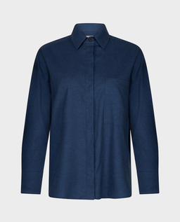 Niebieska koszula z bawełny Elise - Image #1