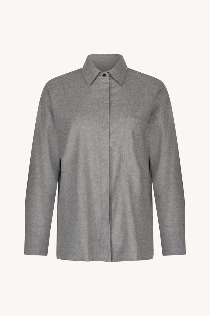 Szara koszula z bawełny Elise - Image #1