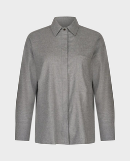 Szara koszula z bawełny Elise - Image #2