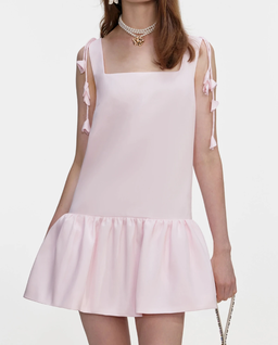 Różowa sukienka z tafty - Image #3