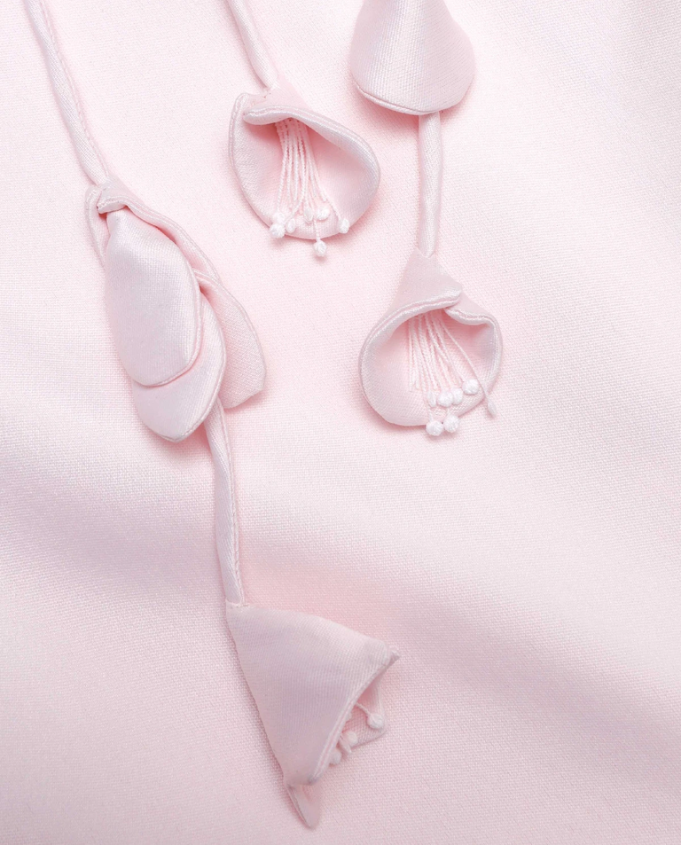 Różowa sukienka z tafty - Image #4