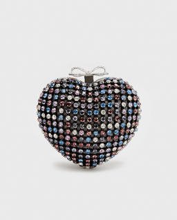 Kopertówka w kształcie serca z kryształkami - Image #0