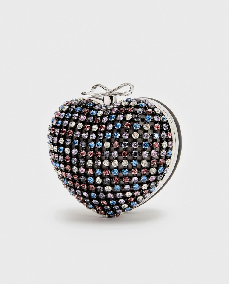 Kopertówka w kształcie serca z kryształkami