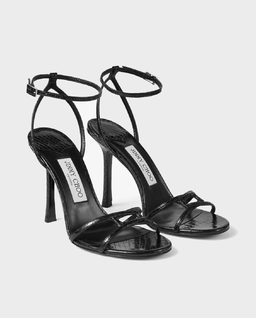 Czarne sandały na szpilce Leo 100 - Image #2