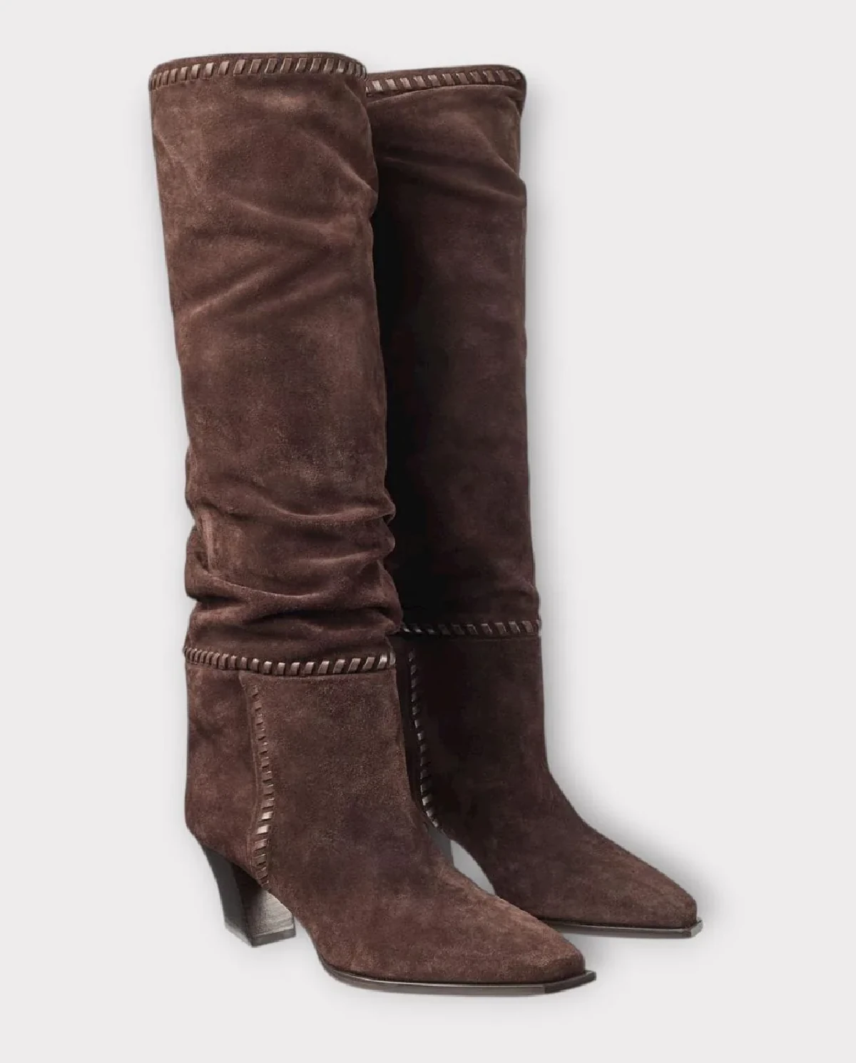 Brązowe zamszowe kozaki Hart 60 - Image #1