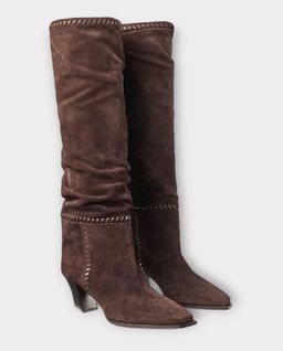 Brązowe zamszowe kozaki Hart 60 - Image #1