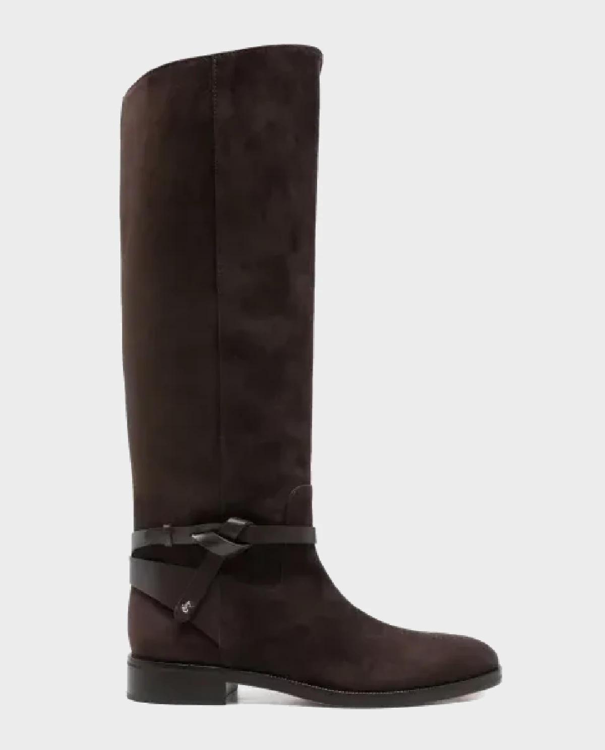 Brązowe zamszowe kozaki Lawton - Image #0