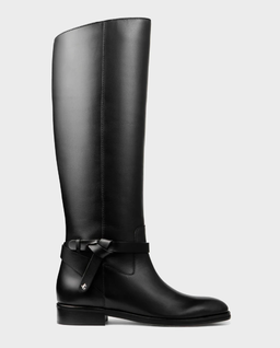 Czarne skórzane kozaki Lawton - Image #0