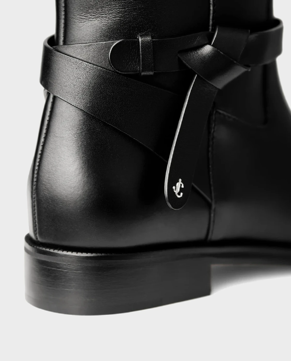 Czarne skórzane kozaki Lawton - Image #4