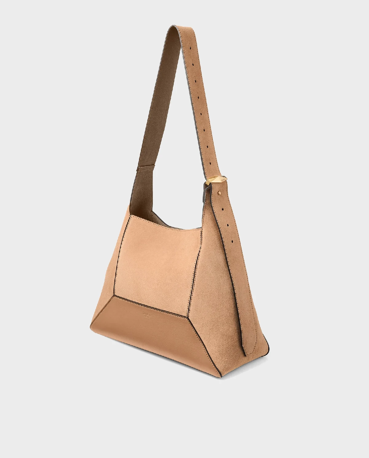 Jasnobrązowa torba Diamond Hobo Medium - Image #1