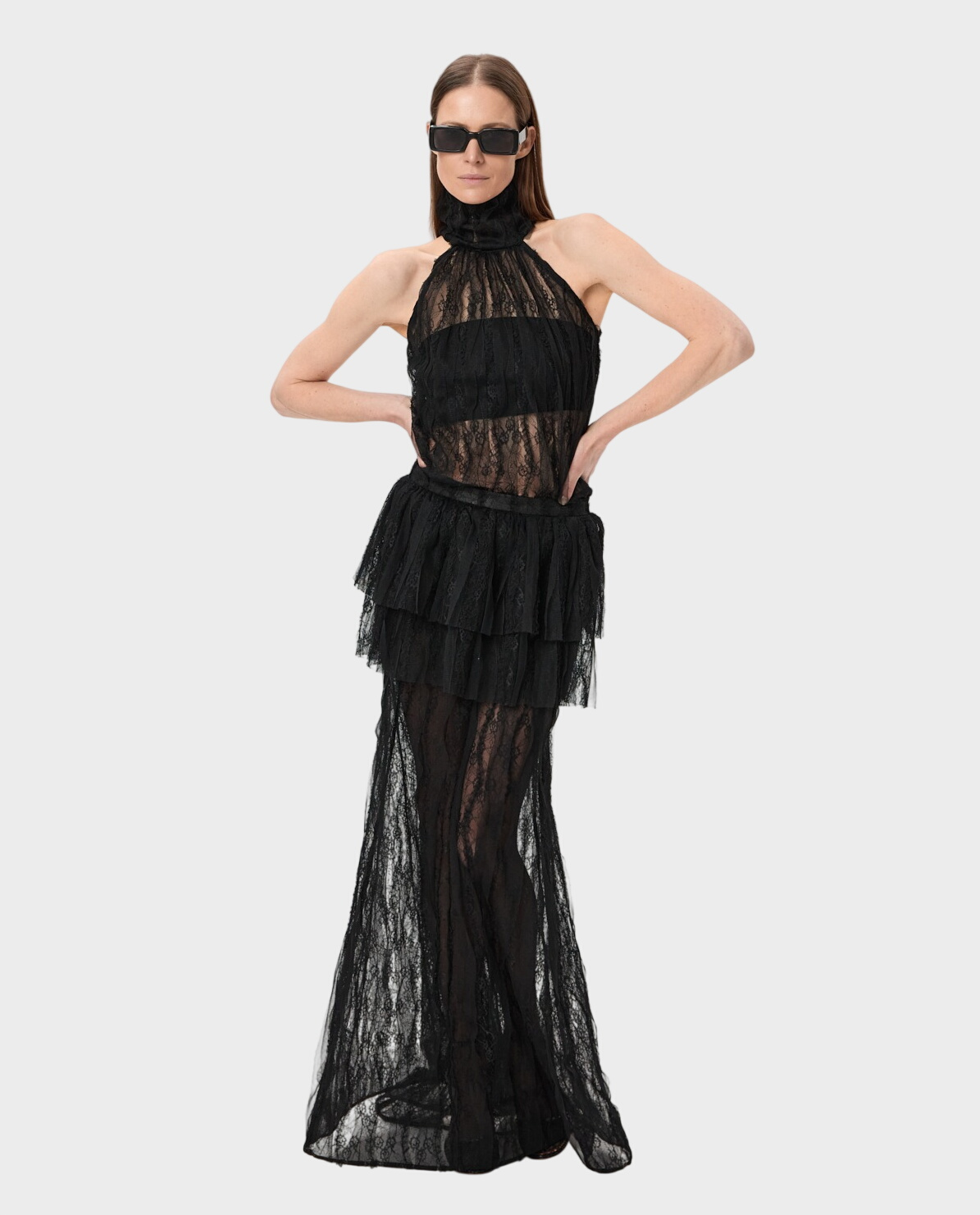 Czarne koronkowe body - Image #2