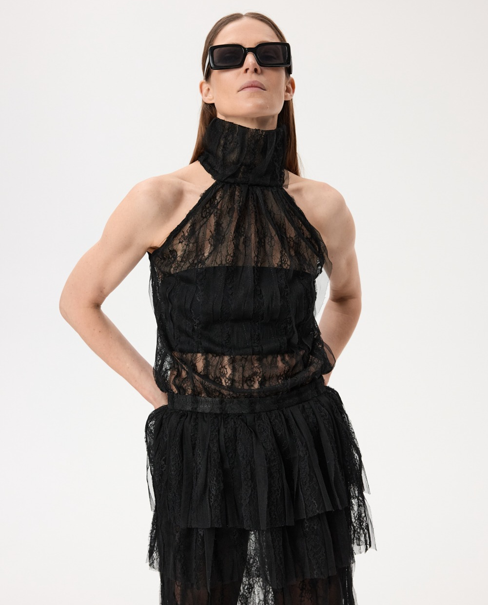 Czarne koronkowe body - Image #6