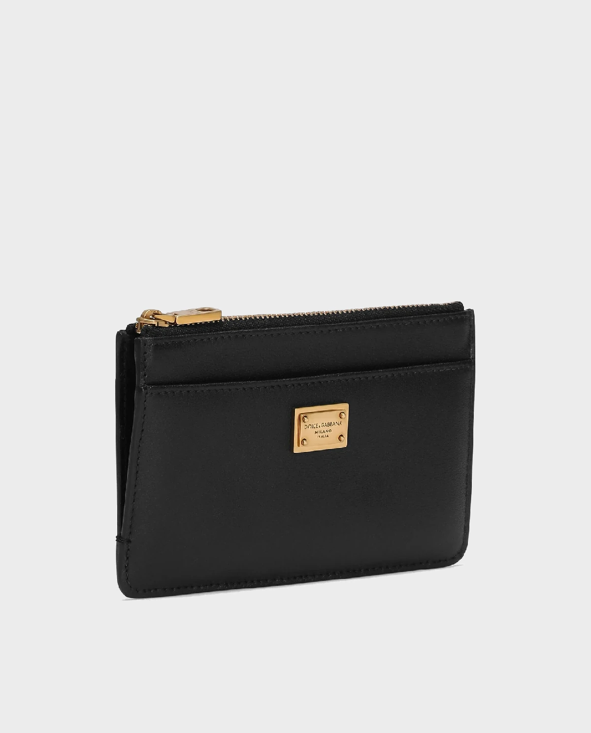 Czarne etui na karty z logo Plongé - Image #1