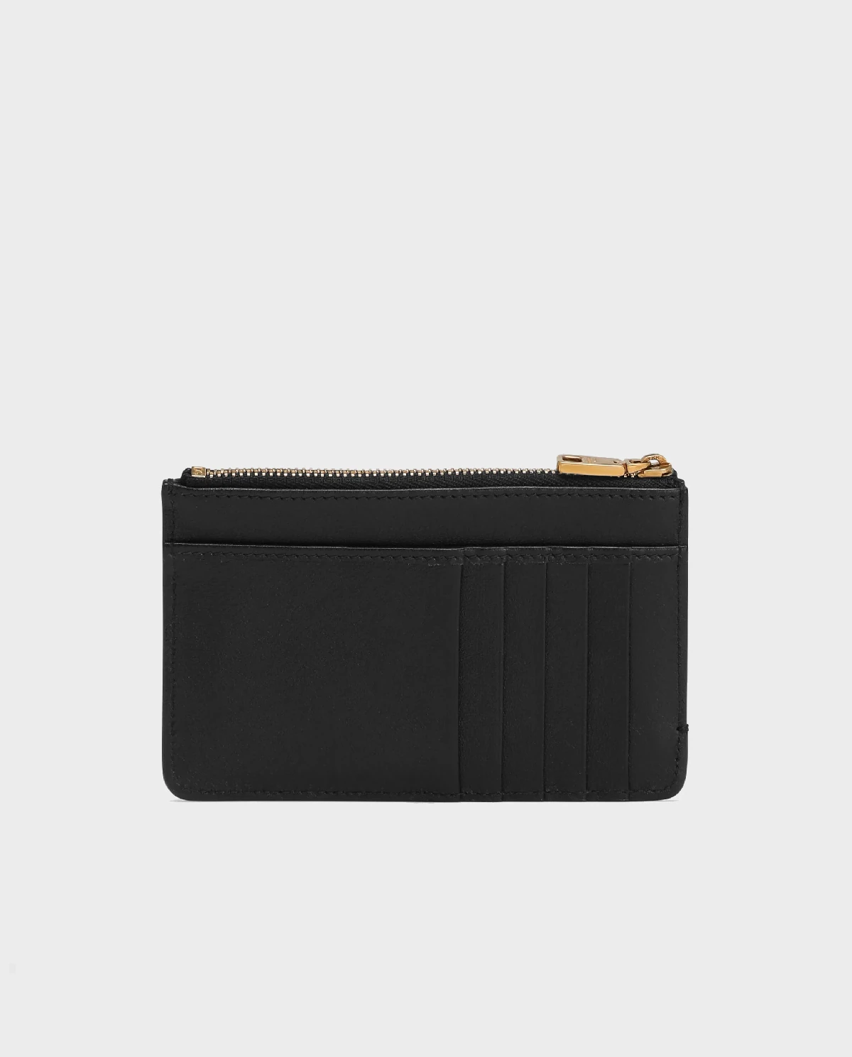 Czarne etui na karty z logo Plongé - Image #2