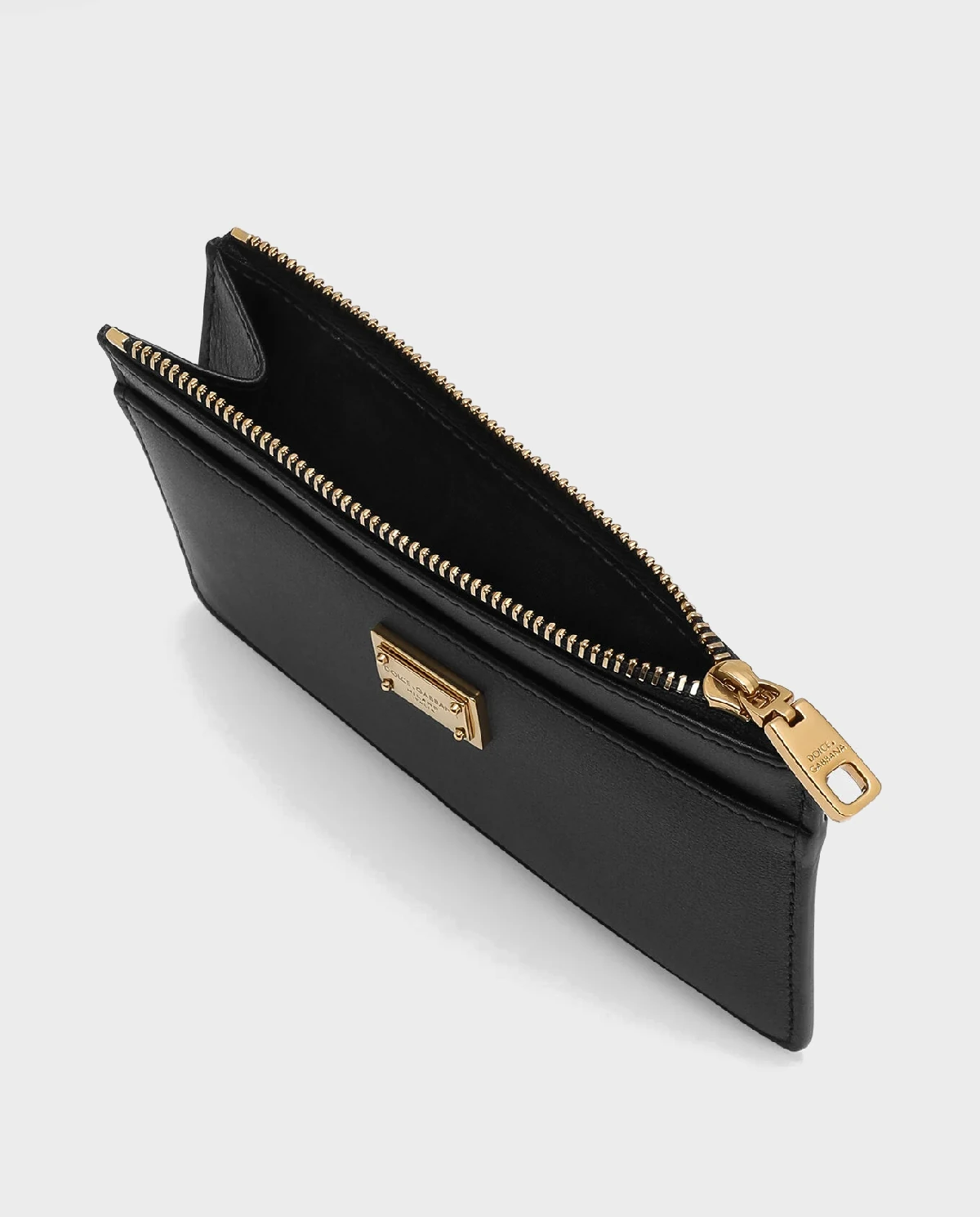 Czarne etui na karty z logo Plongé - Image #3