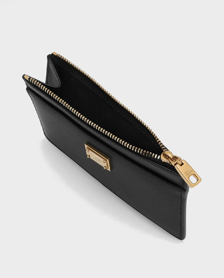 Czarne etui na karty z logo Plongé - Image #3