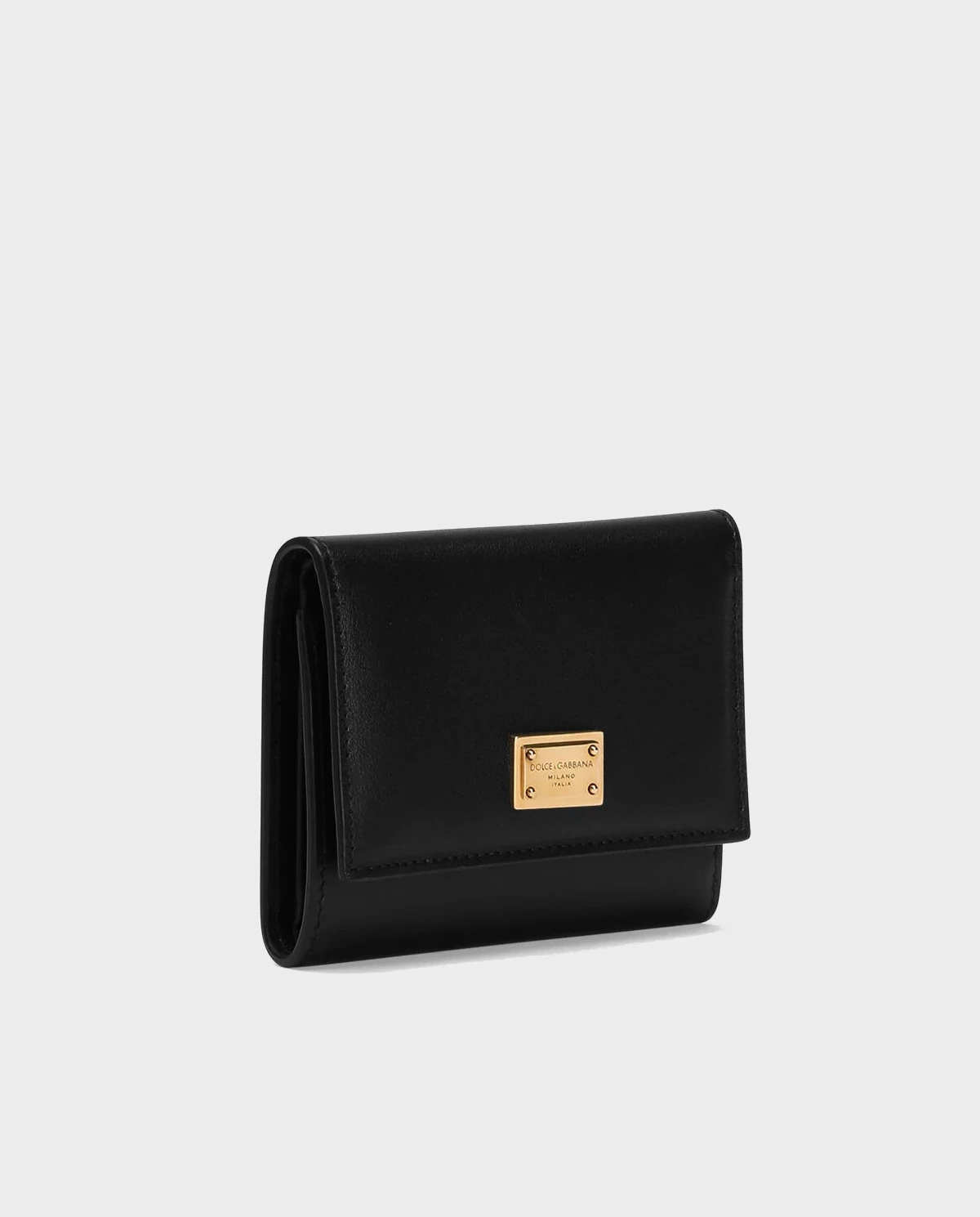 Czarny skórzany portfel Plongé - Image #1