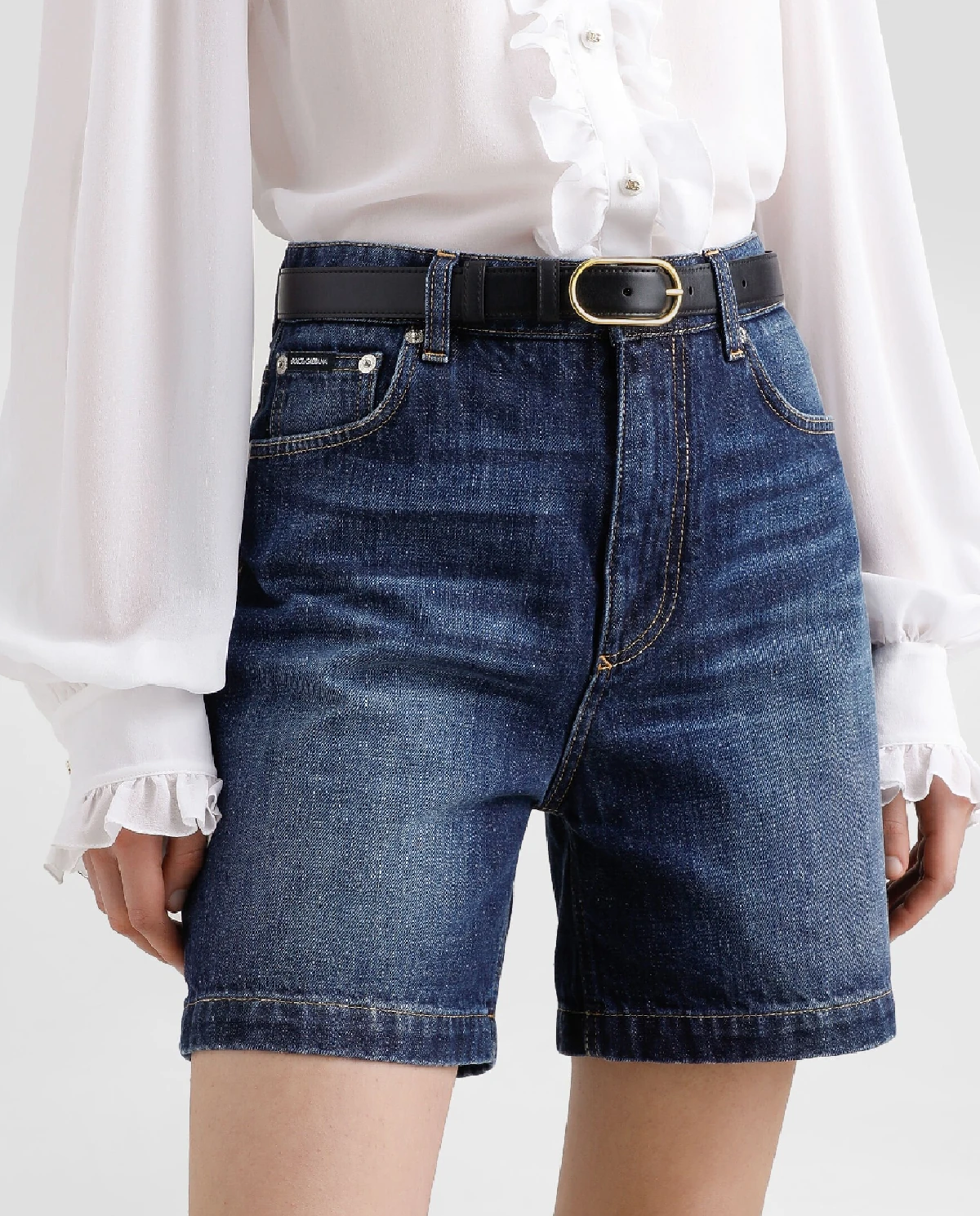 Czarny skórzany pasek - Image #1