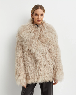 Beżowa kurtka oversize - Image #0