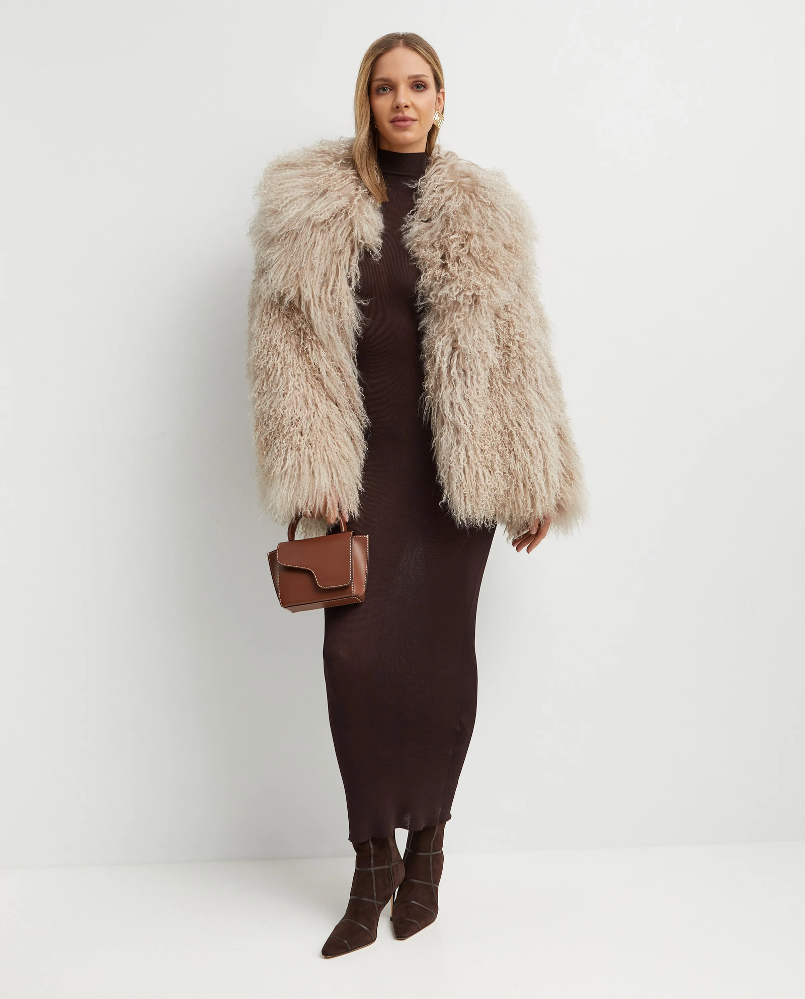 Beżowa kurtka oversize - Image #3