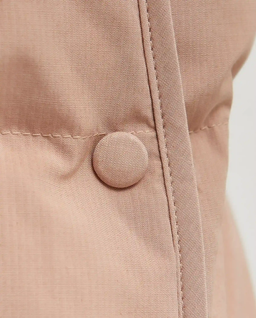 Pudroworóżowy płaszcz puchowy - Image #5